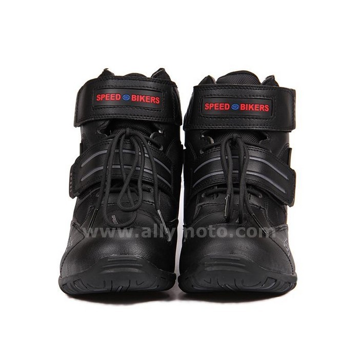 131 Motorcycle Boots Racing Ankle Breathable Motocross Off-Road Shoes Black-White-Red@2